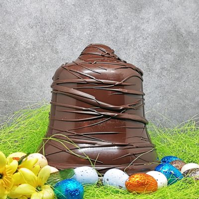 Cloche de Pâques en chocolat artisanal