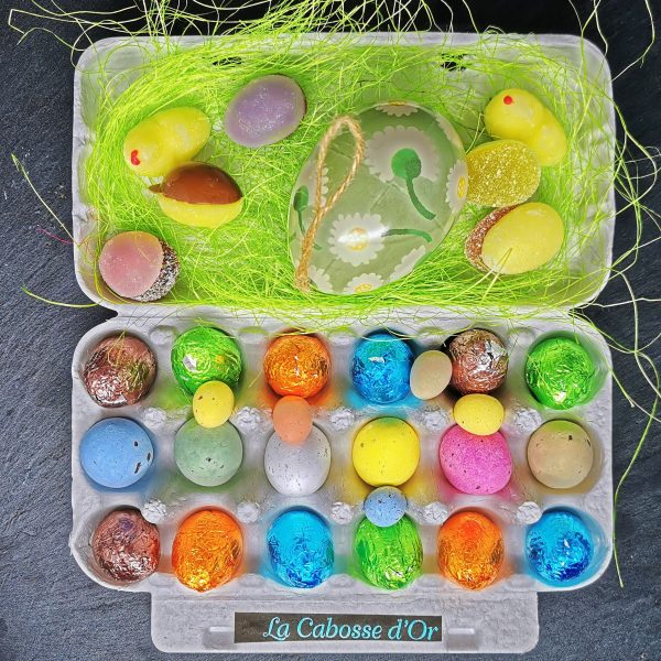 Petits oeufs de Pâques chocolat praliné artisanaux